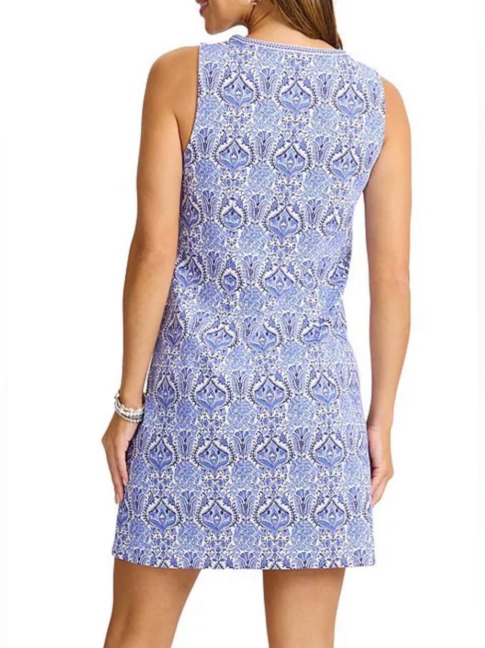 NWT [Tommy Bahama] Darcy Noble Pineapple Sleeveless Front Pockets Dress Womens M - Picture 3 of 13